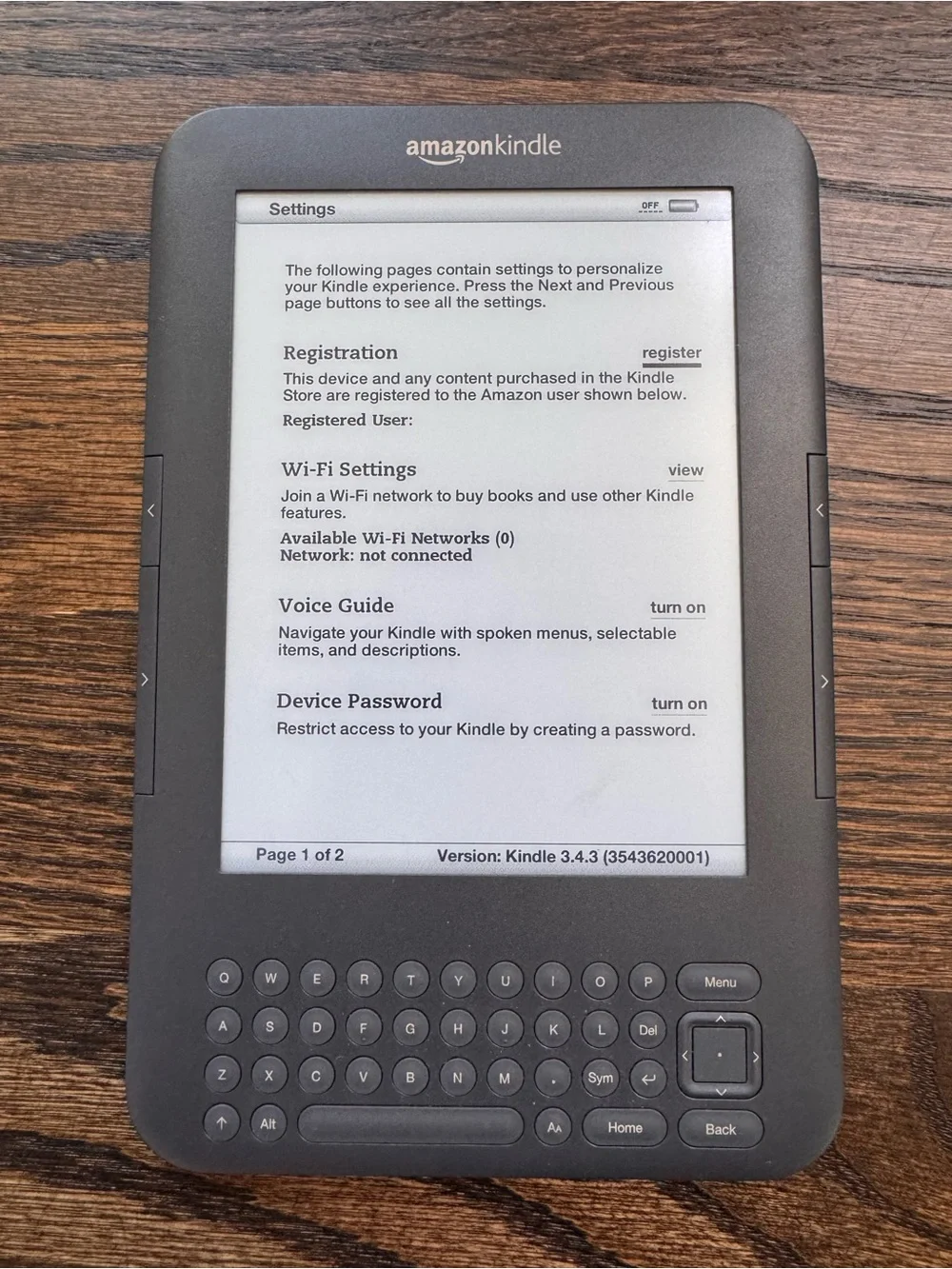 Amazon Kindle 3rd Generation Qwerty Keyboard